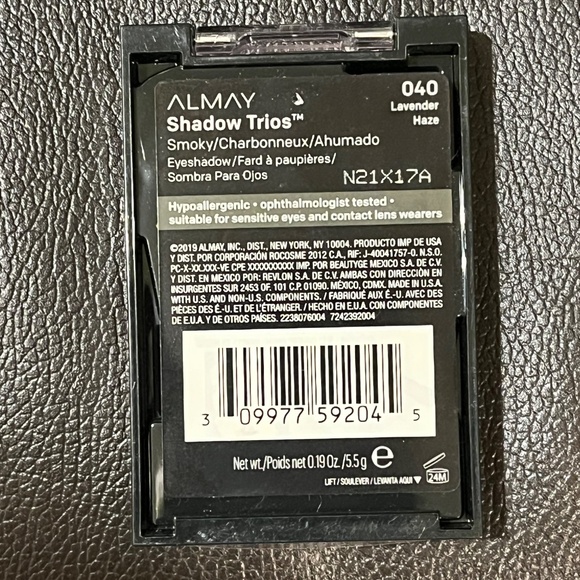 NEW  Almay Smoky Eye Trio Eye Shadow #40 LAVENDER HAZE, Shimmer - Picture 7 of 7